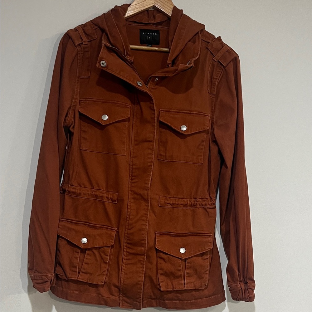Tinsel Brick Red Utility Jacket - image 1